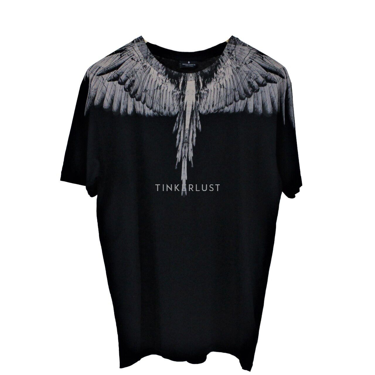 pakaian atasan kaos Marcelo Burlon Grey Black Wings T Shirt Tinkerlust