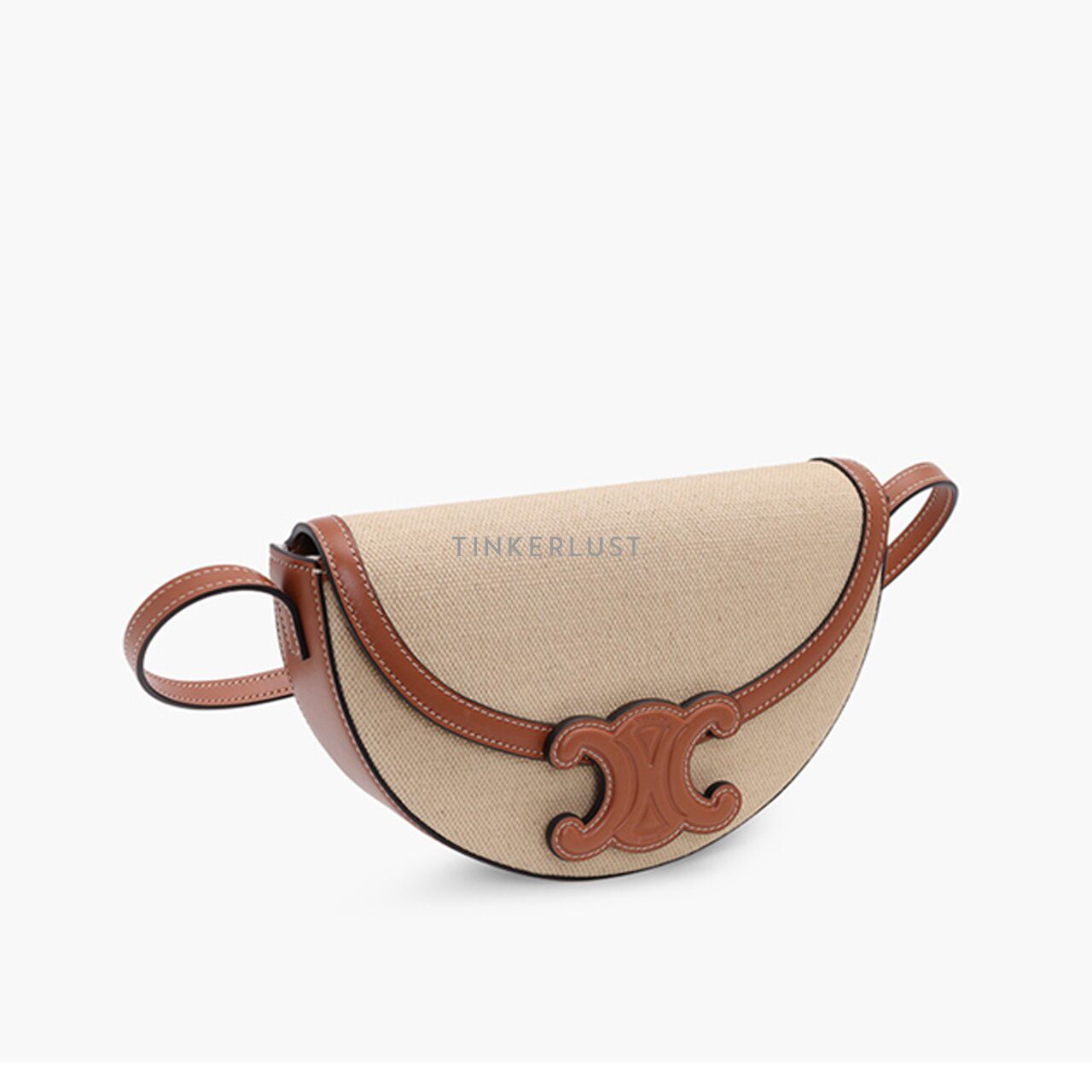 CELINE｜ (SMALL BESACE STRAP TRIOMPHE IN SUPPLE NATURAL SMALL BESACE STRAP TRIOMPHE IN SUPPLE NATURAL CALFSKIN