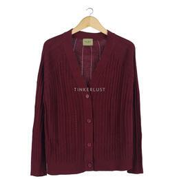 Duma Maroon Cardigan