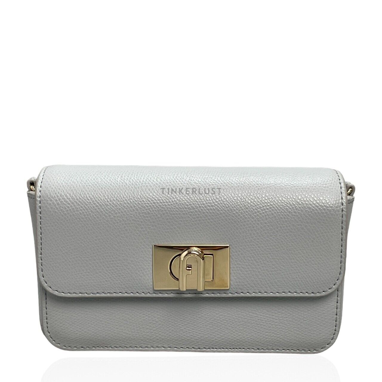 tas sling bag Furla 1927 Mini Chain Light Blue Artemisia Sling Bag Tinkerlust