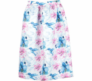 Marufe White Floral Skirt