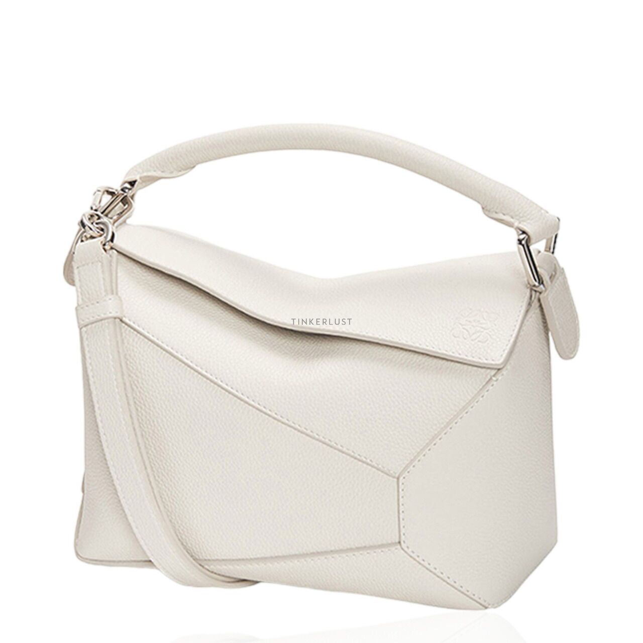 Loewe puzzle bag white hotsell