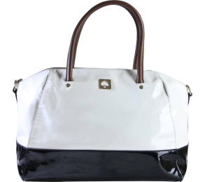 Kate Spade White And Black Kings Bury Park Large Catalina Handbag