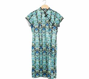 Sissae Multi Colour Patterned Midi Dress