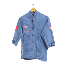 Lookboutiquestore Blue Patches Outerwear