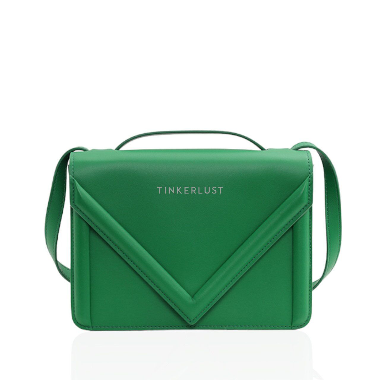 tas sling bag Mansur Gavriel M Frame Box Bag in Grass Calf Leather Tinkerlust