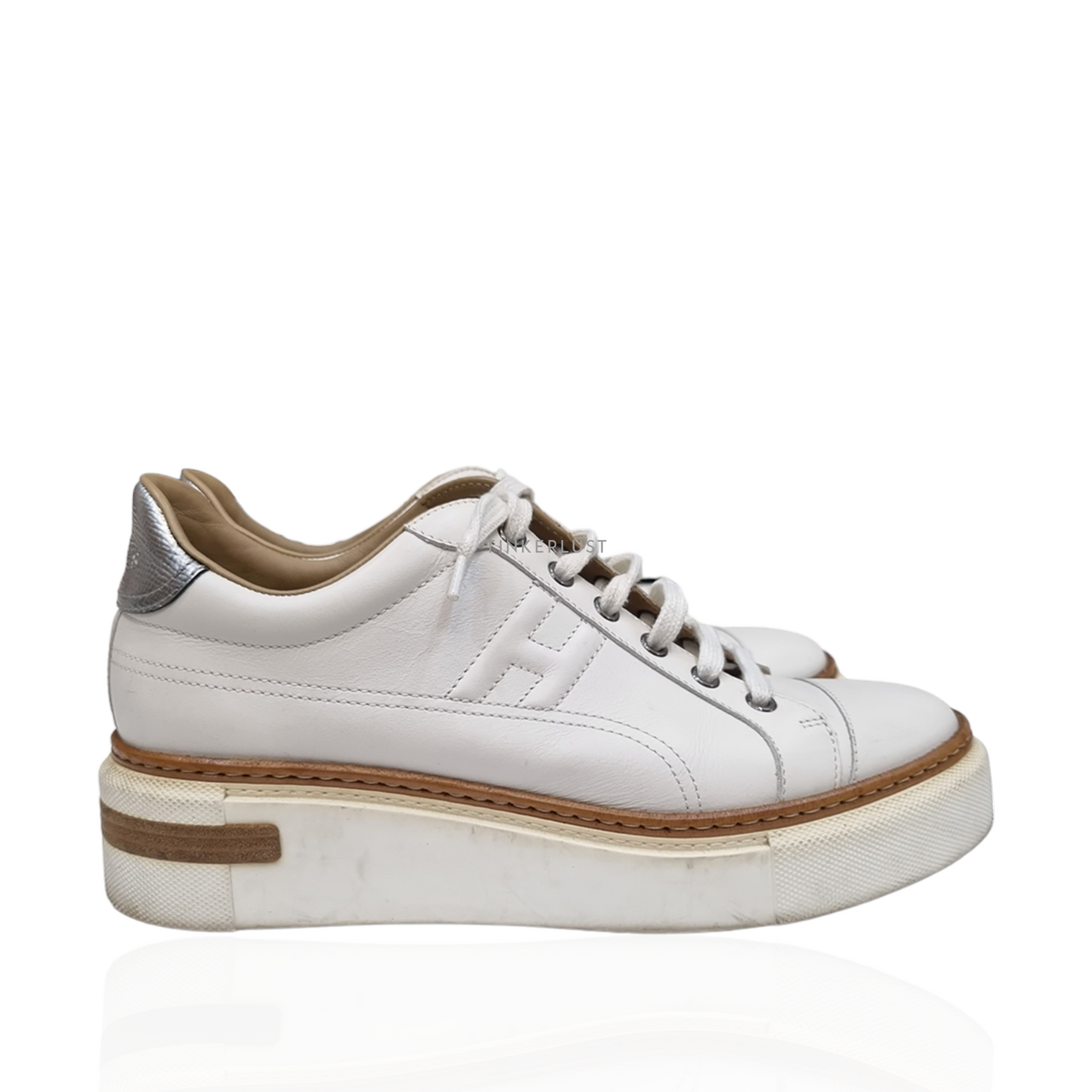 Sneakers wedges putih hot sale