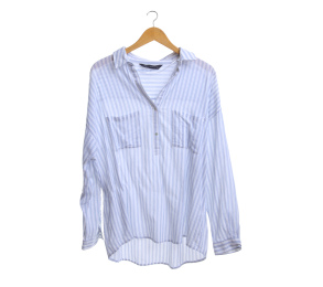 Zara Blue Stripes Shirt