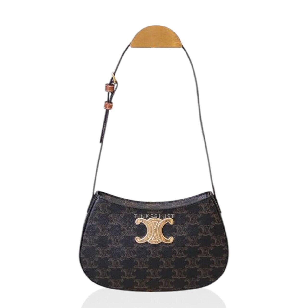 【VIP価格】CELINE Tilly Leather Shoulder Bag Celine Medium Tilly Bag Black | eBay