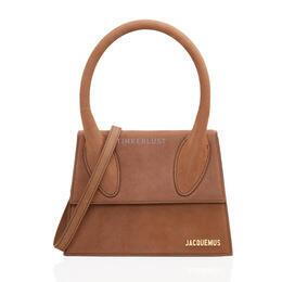 Jacquemus Le Grand Chiquito in Brown Structured Water-Repellent Satchel Bag