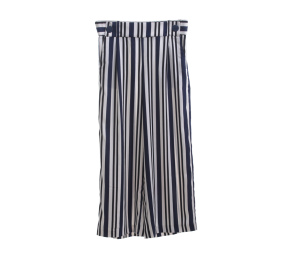 Zara Multicolor Striped Cullotes Long Pants