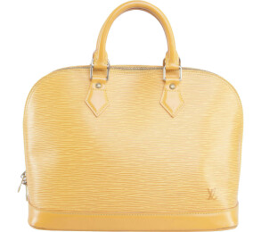 Louis Vuitton Yellow Alma Epi Handbag
