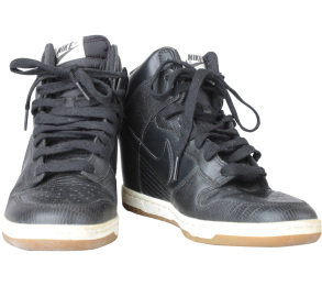 Nike Black And Beige Dunk Sky Hi Sneakers