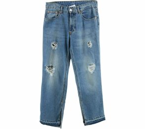 Pull & Bear Blue Ripped Pants