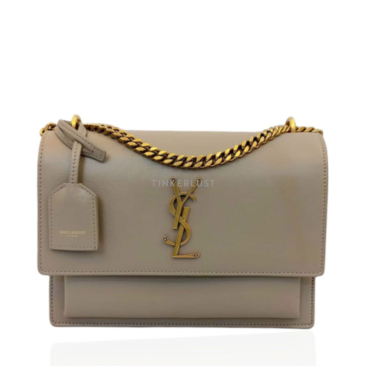 tas shoulder bag Saint Laurent Sunset Medium Grey 2023 GHW Shoulder Bag Tinkerlust