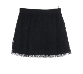 Mango Black Lace Mini Skirt
