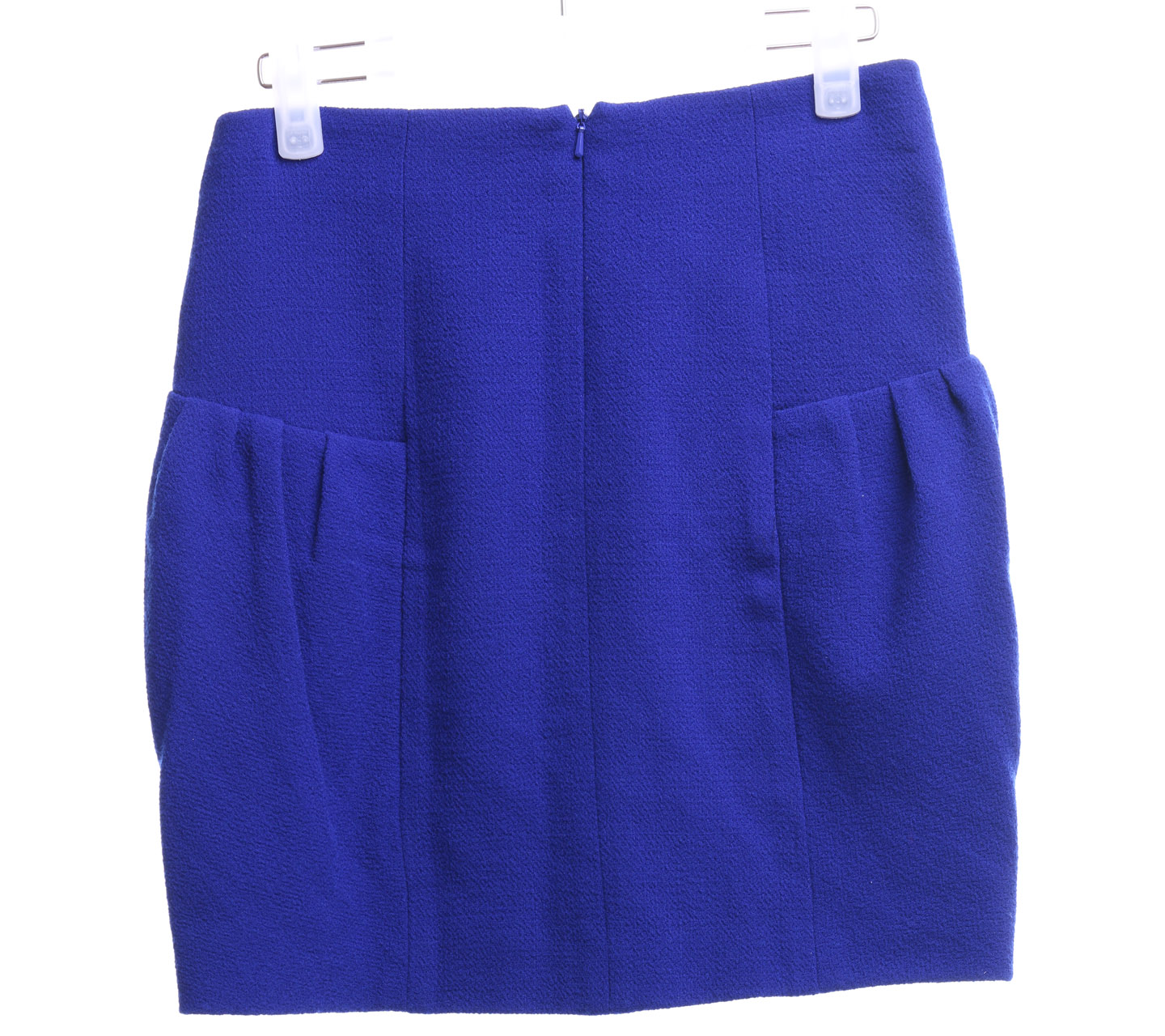 Vera Wang Lavender Label Blue Cowl Mini Skirt | Tinkerlust