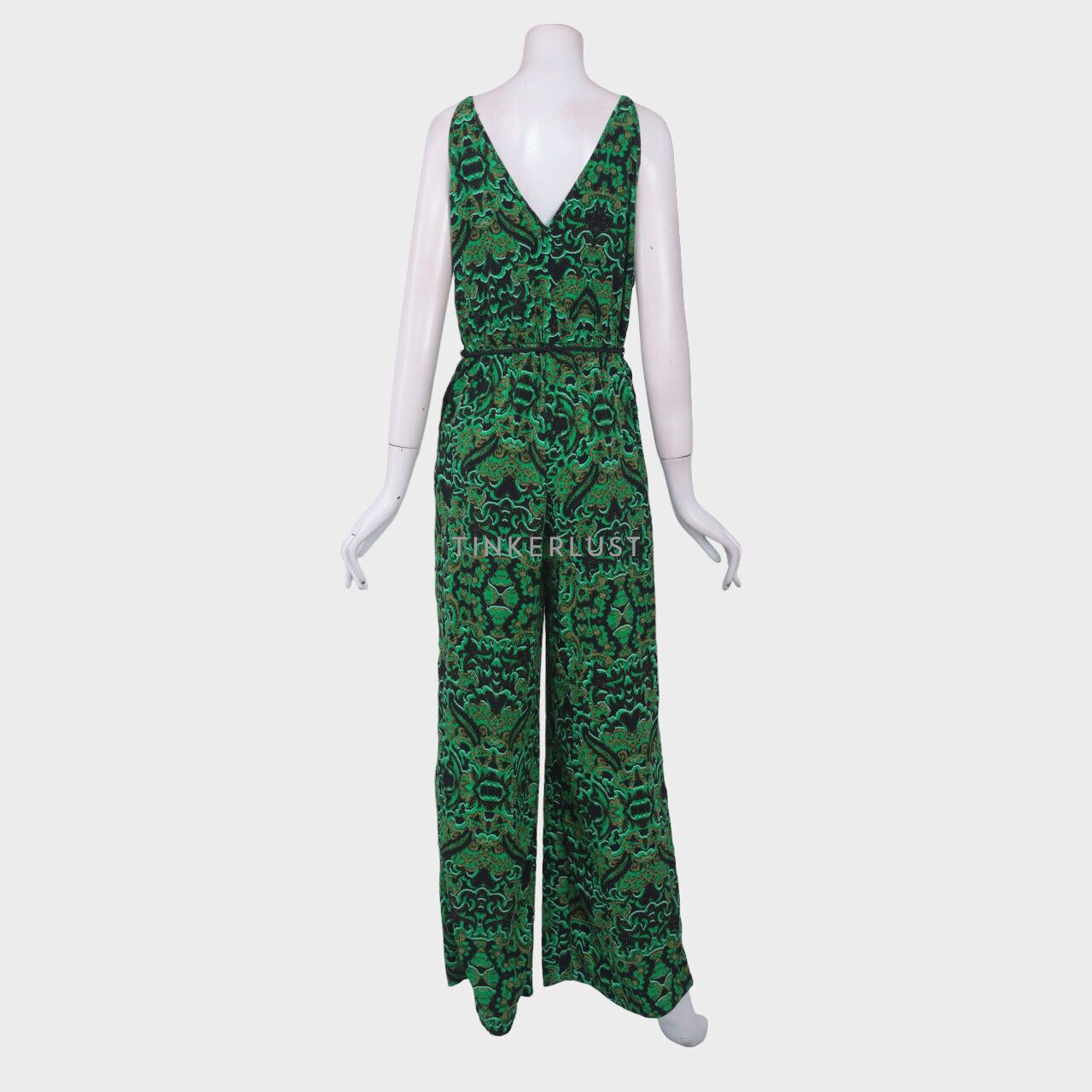 pakaian jumpsuit-two-pieces jumpsuit H&M Black & Green Jumpsuit