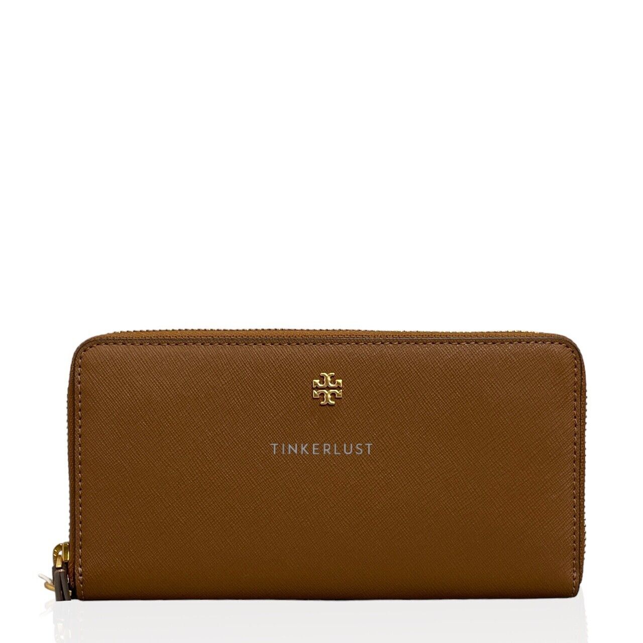 aksesoris dompet Tory Burch Emerson Brown Zip Continental Wallet Tinkerlust