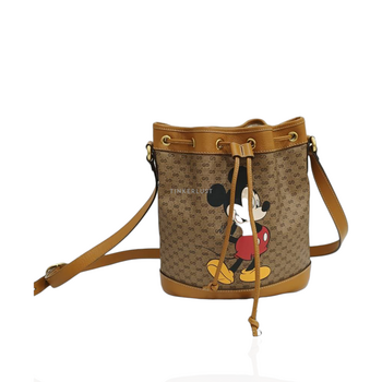 tas sling bag Gucci X Disney Mickey Mouse in Brown 2021 Sling Bag Tinkerlust