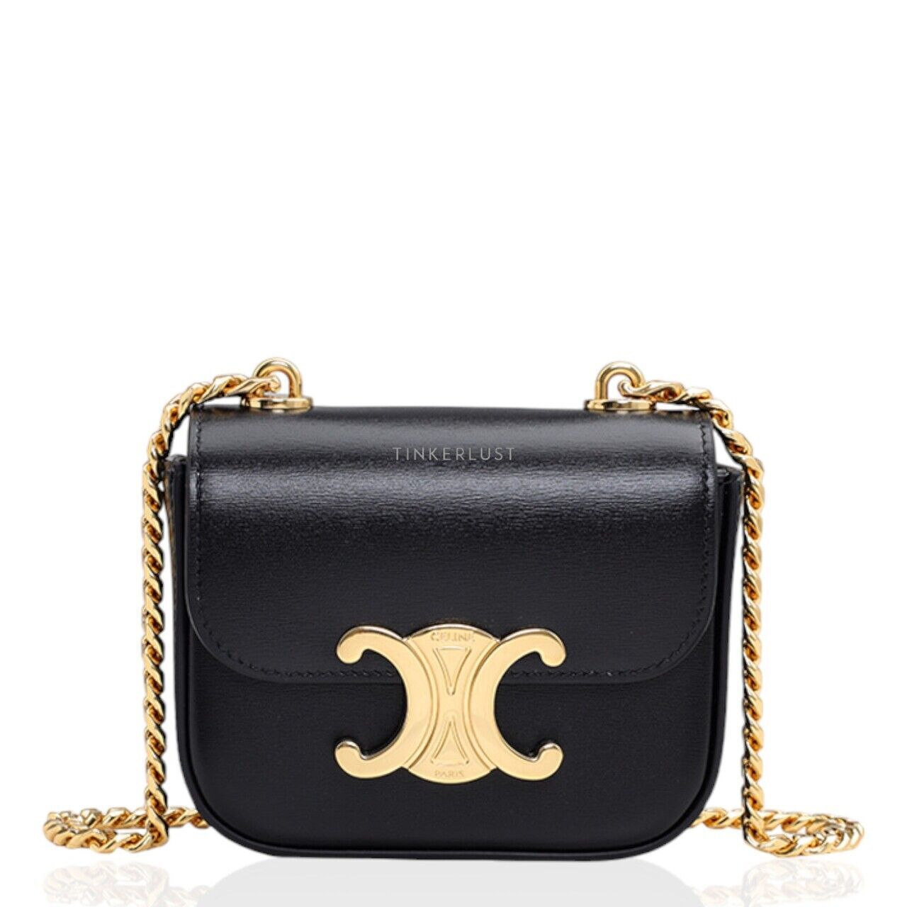 tas shoulder-bag Celine Women Mini Chain Claude in Black
