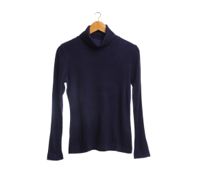 UNIQLO Navy Turtle Neck Blouse