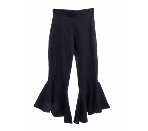 Love & Flair Black Ruffle Long Pants