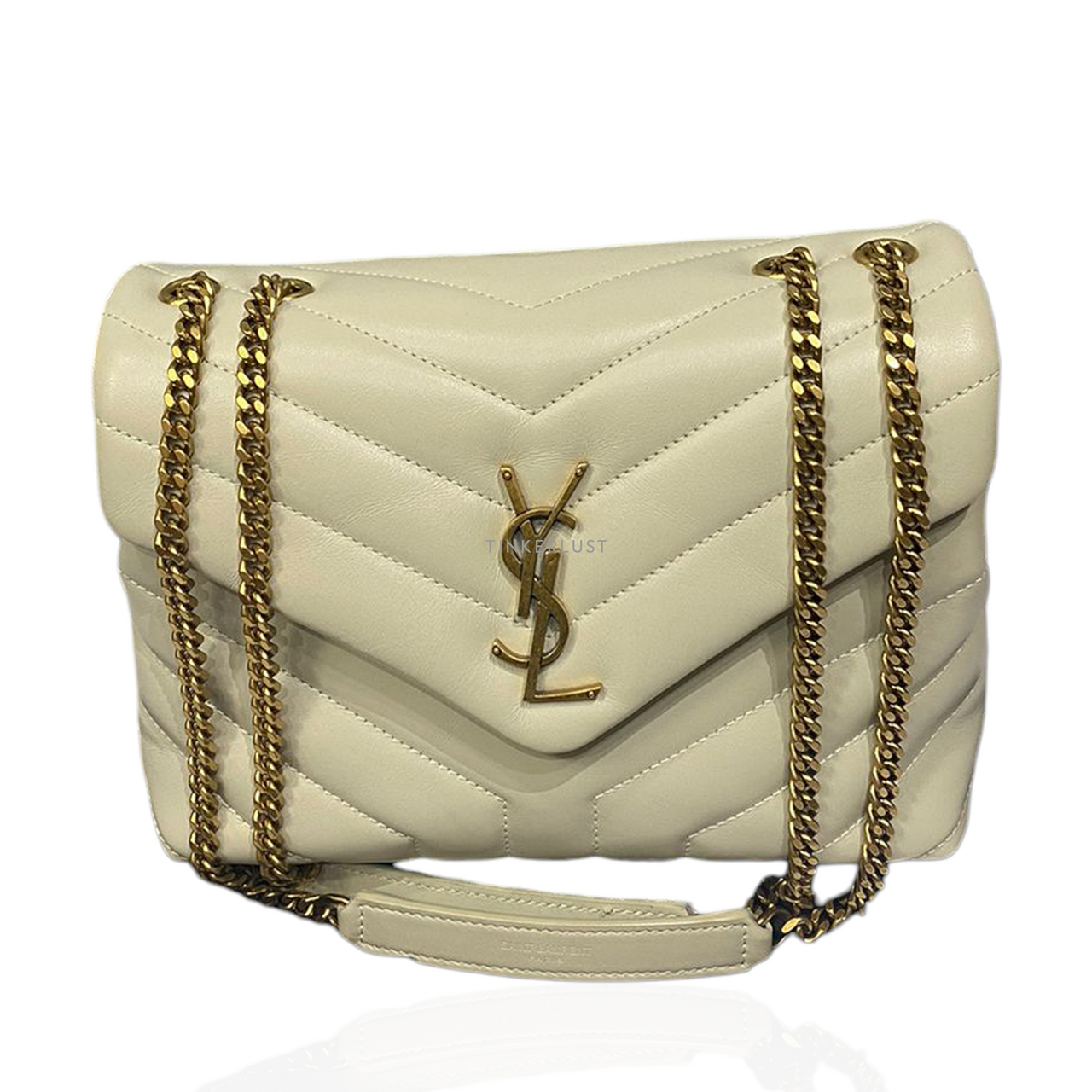 Ysl loulou store small beige