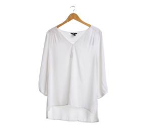 H&M Off White V-Neck Blouse