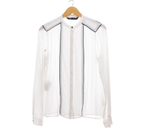 Zara Off White Blouse