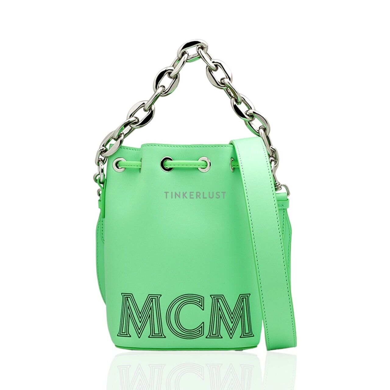 Mcm mini drawstring bag best sale