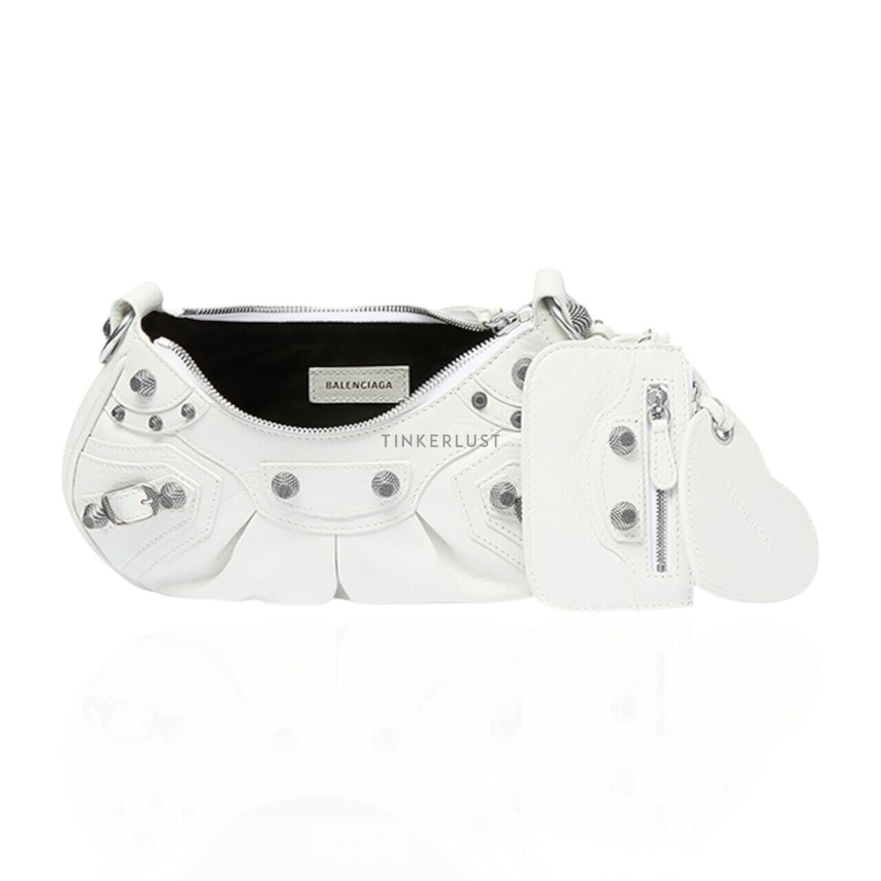 tas shoulder-bag Balenciaga Le Cagole XS White Arena