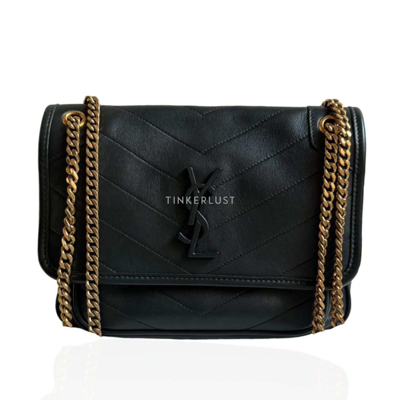 tas shoulder bag Saint Laurent Niki Baby Dark Green 2020 GHW Shoulder Bag Tinkerlust