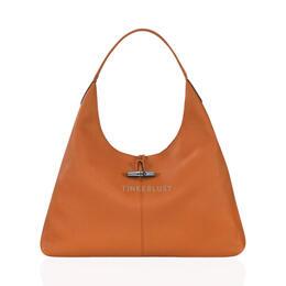 Longchamp Roseau Essential Hobo XL Bag in Saffron Cowhide Shoulder Bag