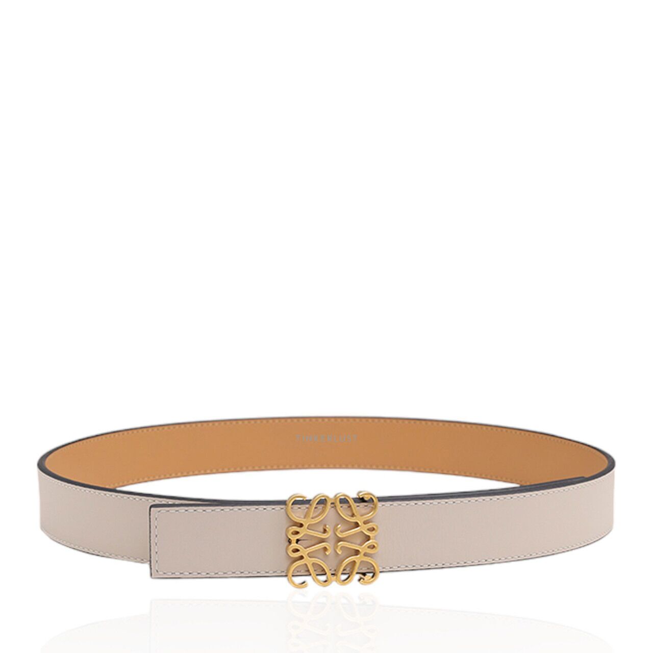 ロエベ Loewe Anagram Rev 2.8 Cm Belt Loewe Reversible Anagram 2.8cm Belt in Artichoke Green