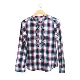 Uniqlo Multi Colour Plaid Blouse