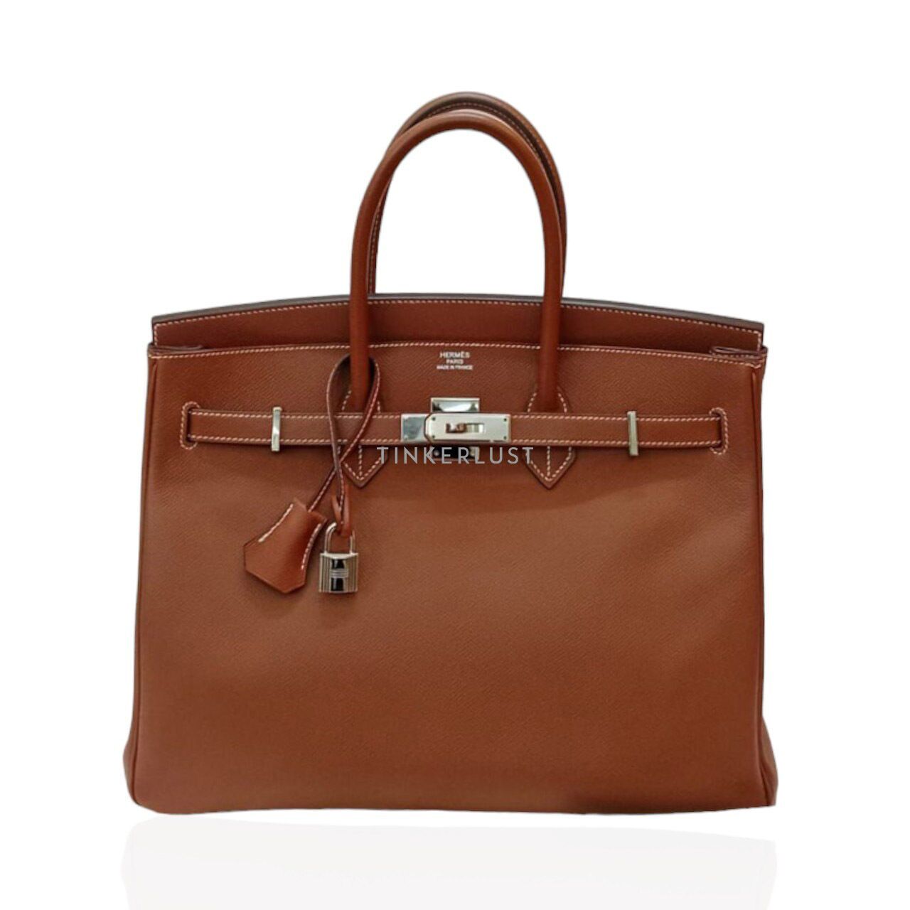 tas handbag Hermes Birkin 35 Miel Epsom Leather M 2009 Handbag Tinkerlust