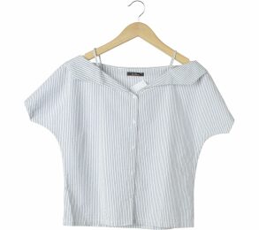 Le Bijou Blue And White Striped Blouse