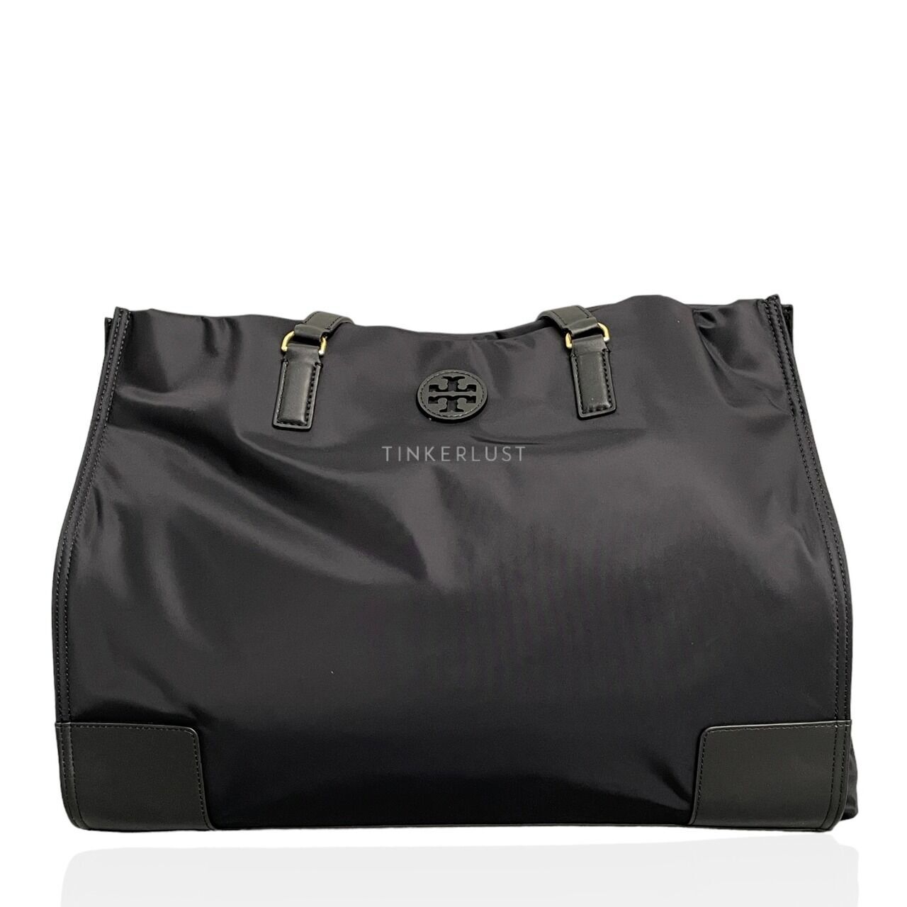 tas tote bag Tory Burch Ella Black Nylon Tote Bag Tinkerlust