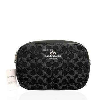tas sling bag Coach CQ710 Camera Bag Signature Denim Sling Bag Tinkerlust