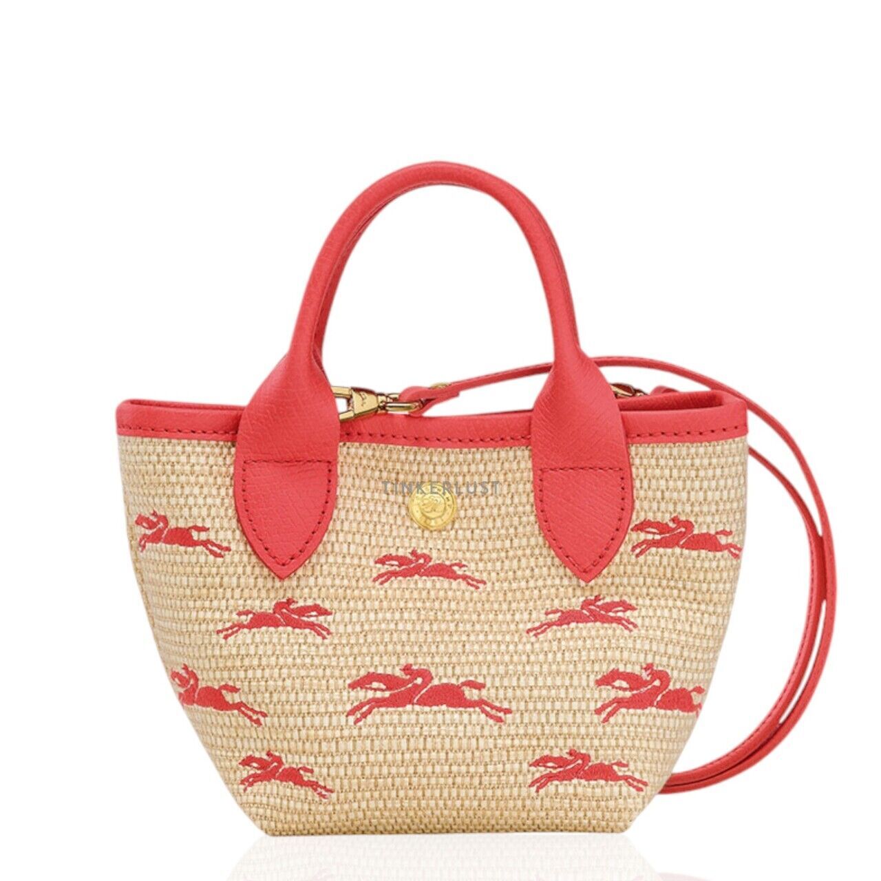 tas satchel Longchamp XS Le Pliage Panier Basket Bag in