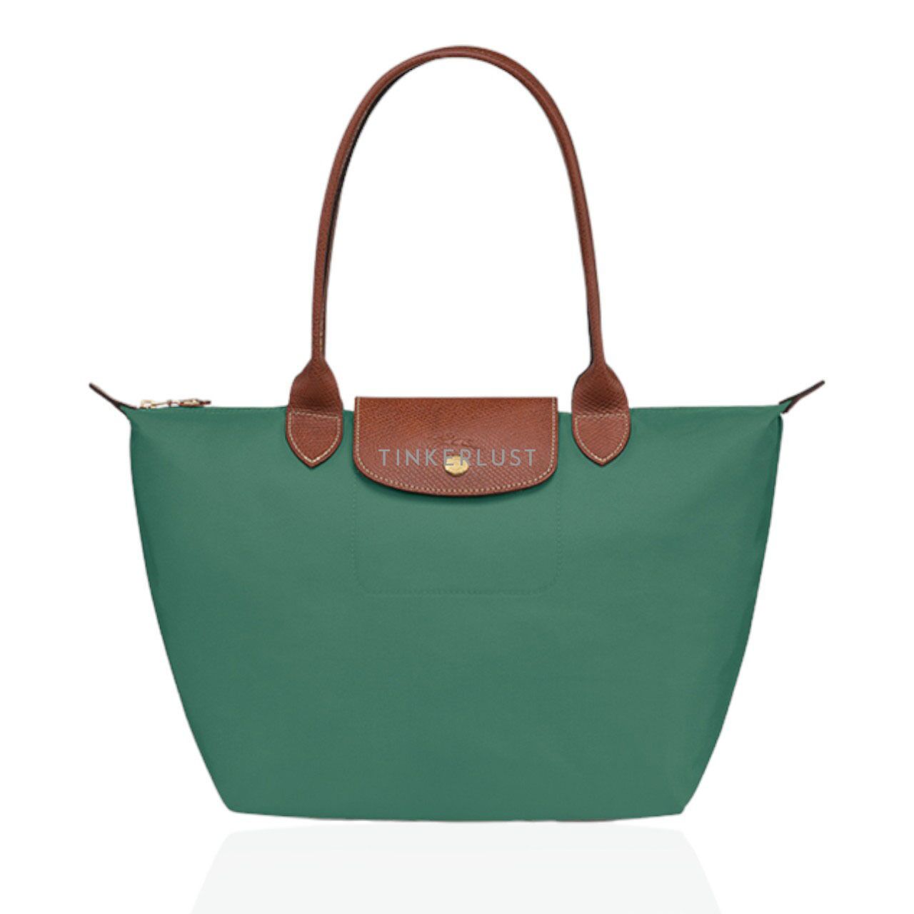 tas tote bag Longchamp Medium Le Pliage Tote Bag in Sage Tinkerlust