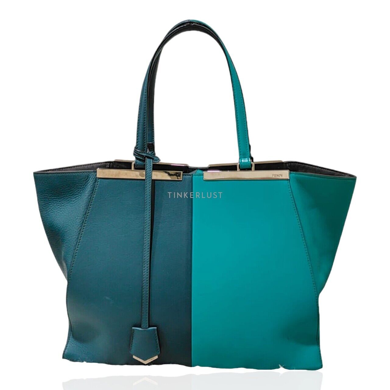 tas tote bag Fendi 3Jours Vitello Oceano Lago 2015 SHW Tote Bag Tinkerlust