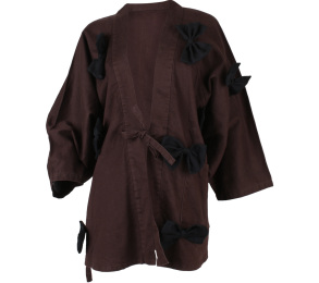 Brown Ribbon Outerwear