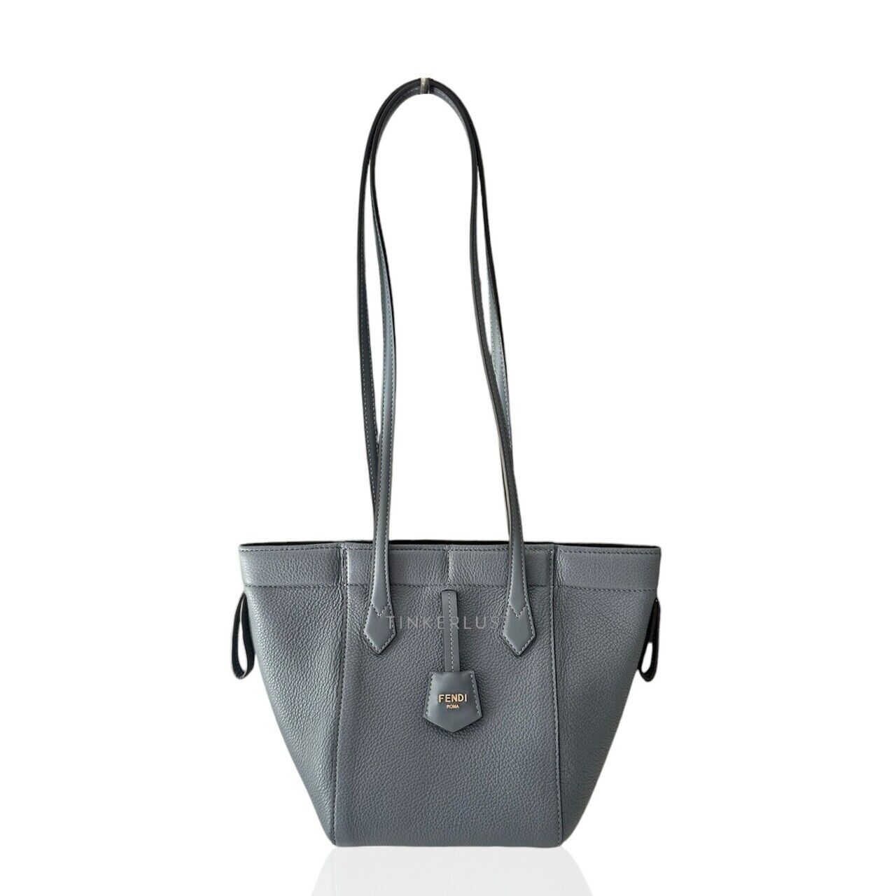 tas shoulder-bag Fendi Origami Mini Bluish Grey Shoulder Bag