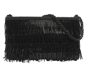 Next Black Sequin Clutch