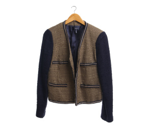 Mango Green And Black Chain Gold Blazer