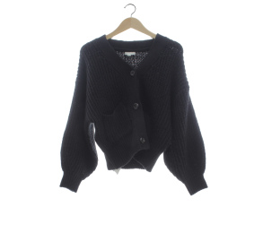 H M Knit Black Cardigan