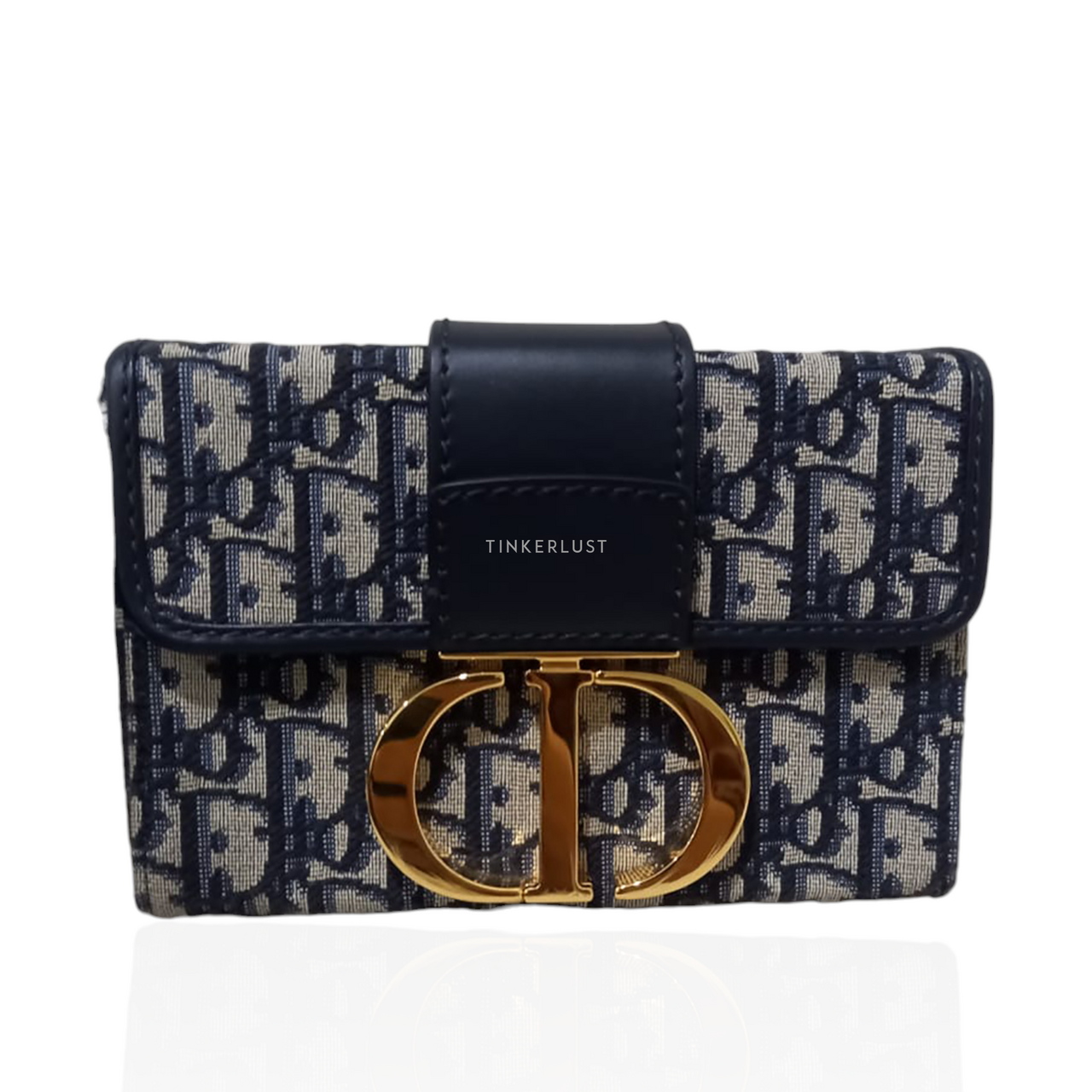 tas shoulder bag Christian Dior Montaigne Blue Oblique Jacquard 2022 Shoulder Bag Tinkerlust