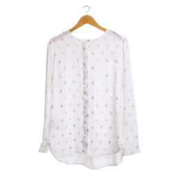 H&M Cream Pattern Blouse
